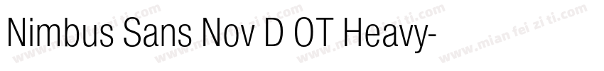 Nimbus Sans Nov D OT Heavy字体转换
